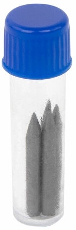 Грифели запасные для циркуля BRAUBERG, НАБОР 10 туб по 4 шт. (40 шт х 18 мм), HB, 2 мм, блистер, 210807