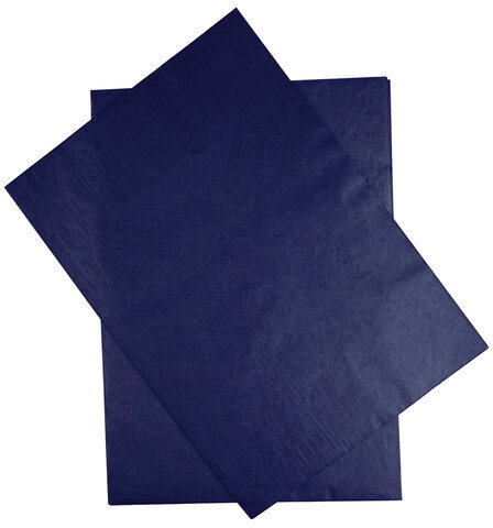 Бумага копировальная (копирка), синяя, А4, 100 листов, STAFF, 112401