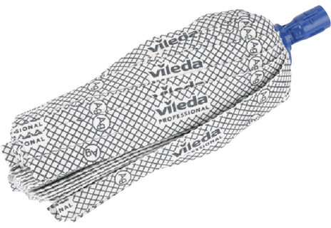 Насадка МОП ленточная для швабры, крепление еврорезьба, хлопок/полиэстер/резина, 33 см, VILEDA "АнтиБак", 137908