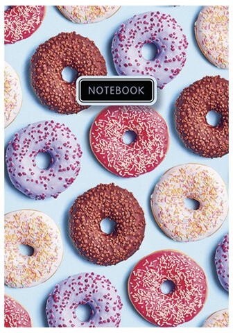 Блокнот МАЛЫЙ ФОРМАТ (105x152 мм), А6, 40 л., гребень, фольга, TWIN лак, клетка, "МИКС 3" (8 видов), 099074