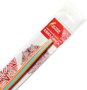 Бумага для квиллинга &quot;Радуга&quot;, 10 цветов, 100 полос, 5 мм х 300 мм, 80 г/м2, ОСТРОВ СОКРОВИЩ, 128754