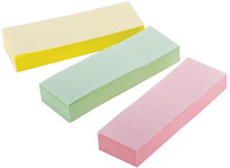 Закладки клейкие STAFF, ПАСТЕЛЬНЫЕ бумажные, 76х25 мм, 3 цвета х 100 листов, 129360