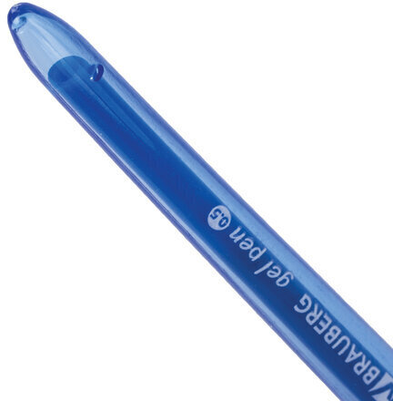 Ручка гелевая BRAUBERG DIAMOND, СИНЯЯ, игольчатый узел 0,5 мм, линия письма 0,25 мм, 143378.