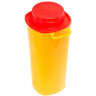 Контейнер для сбора отходов острого инструмента 1 л КОМПЛЕКТ 40 шт., желтый (класс Б), СЗПИ