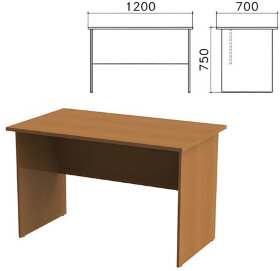 Стол письменный "Монолит", 1200х700х750 мм, цвет орех гварнери, СМ1.3