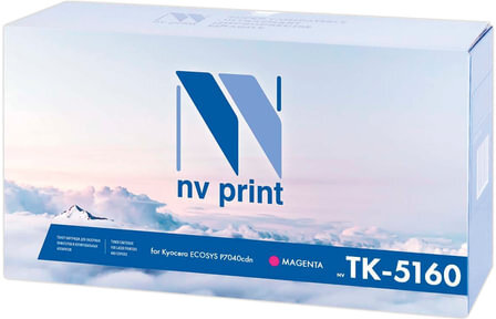 Тонер-картридж NV PRINT (NV-TK-5160M) для KYOCERA ECOSYS P7040cdn, пурпурный, ресурс 12000 стр.