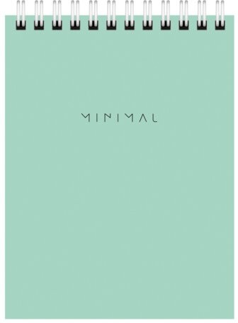 Блокнот МАЛЫЙ ФОРМАТ А6 108х145 мм, 40 л., гребень, картон, клетка, BRAUBERG "Minimal Pastel", 116429