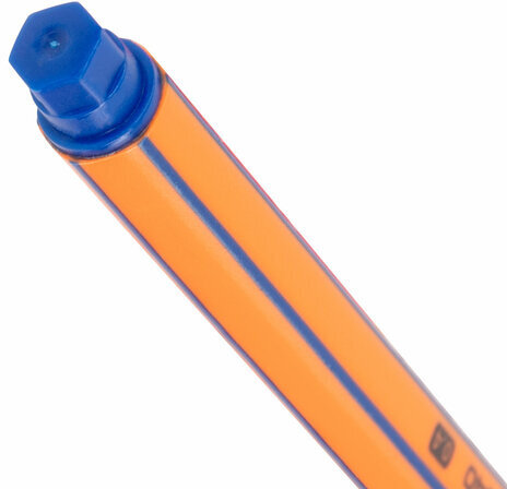 Ручка капиллярная (линер) СИНЯЯ, BRAUBERG "FINE 040", шестигранная, линия письма 0,4 мм, 144140