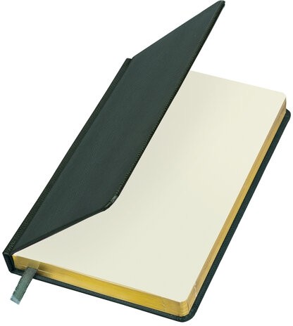 Ежедневник недатированный А5 138х213 мм BRAUBERG "Iguana", под кожу, 160 л., тёмно-зеленый, 114457