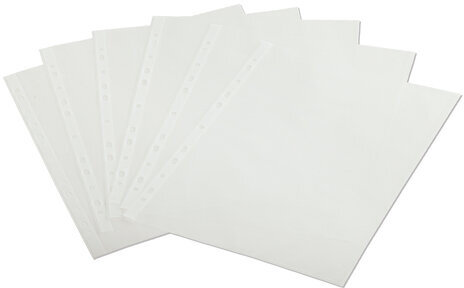 Папки-файлы перфорированные А4 ERICH KRAUSE "Fizzy Clear", КОМПЛЕКТ 100 шт., матовые, 30 мкм, 67330