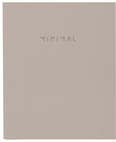 Тетрадь на кольцах А5 175х215 мм, 120 л., твердый картон, матовая ламинация, клетка, BRAUBERG "Minimal beige", 404997