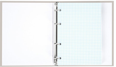 Тетрадь на кольцах А5 175х215 мм, 120 л., твердый картон, матовая ламинация, клетка, BRAUBERG "Minimal beige", 404997