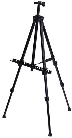 Мольберт-тренога металлический переносной, телескопический, 94х168х89 см, чехол, BRAUBERG ART, 192266