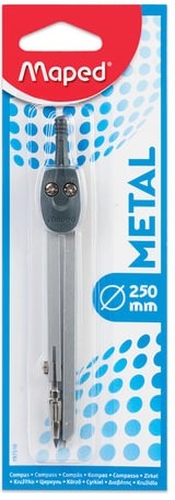 Циркуль MAPED (Франция) "Start", 130 мм, металлический, грифель 2 мм, блистер, 197510