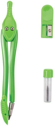 Готовальня BRAUBERG "Modern", 3 предмета: циркуль 135 мм, точилка, грифель, пенал с подвесом, 210663