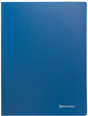 Папка 100 вкладышей BRAUBERG "Office", синяя, 0,8 мм, 222640