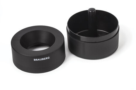 Скрепочница магнитная BRAUBERG с 30 скрепками, большой бочонок, черная, 225191