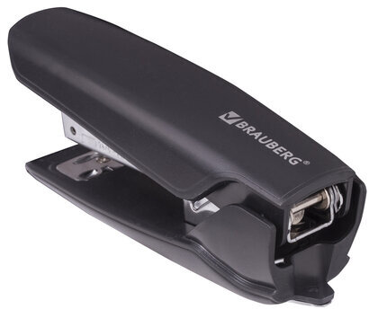 Степлер №24/6, 26/6 BRAUBERG "ULTRA", до 30 листов, с антистеплером, черный, 228756