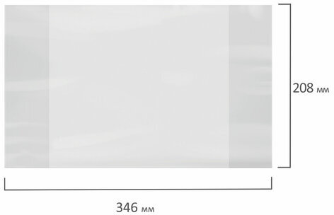 Обложка ПВХ для тетрадей и дневников, ЮНЛАНДИЯ, 120 мкм, 208х346 мм, штрих-код, 229305