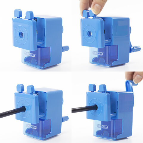 Точилка механическая ПИФАГОР "Study", корпус голубой, 229798