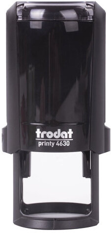Оснастка для печатей, оттиск D=30 мм, синий, TRODAT 4630 PRINTY 4.0, подушка в комплекте, 80357