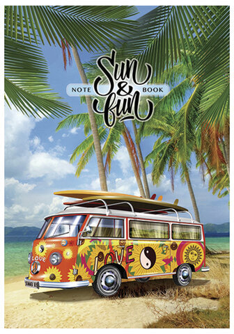 Блокнот МАЛЫЙ ФОРМАТ (105x152 мм), А6, 40 л., гребень, фольга, TWIN лак, клетка, "МИКС 5" (8 видов), 099050