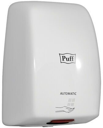 Сушилка для рук PUFF-8815, 1000 Вт, пластик, белая, 1401.375
