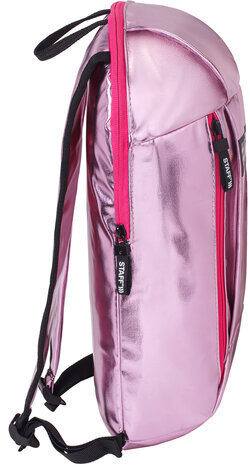 Рюкзак STAFF FASHION AIR компактный, блестящий, "КРАШ", розовый, 40х23х11 см, 270301