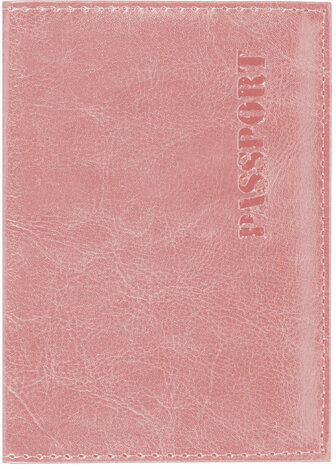 Обложка для паспорта экокожа, мягкая вставка изолон, "PASSPORT", розовая, STAFF Profit, 238409