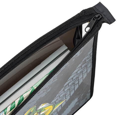 Папка для тетрадей ПИФАГОР А4, 1 отделение, картон/пластик, на молнии, "Full speed", 270857