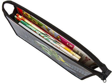 Папка для тетрадей ПИФАГОР А4, 1 отделение, картон/пластик, на молнии, "Full speed", 270857