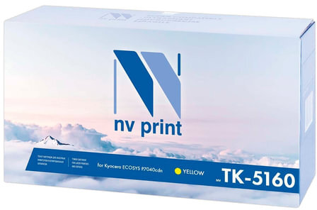 Тонер-картридж NV PRINT (NV-TK-5160Y) для KYOCERA ECOSYS P7040cdn, желтый, ресурс 12000 стр.