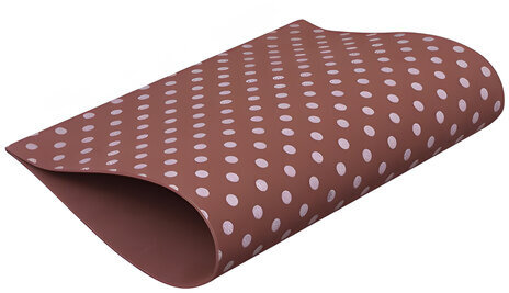 Цветная пористая резина (фоамиран), А4, толщина 2 мм, ОСТРОВ СОКРОВИЩ, 5 листов, 5 цветов, в горошек, 660083