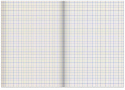 Тетрадь бумвинил, А4, 80 л., скоба, офсет №2 ЭКОНОМ, клетка, STAFF, СИНИЙ, 402649