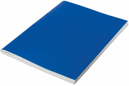 Тетрадь бумвинил, А4, 80 л., скоба, офсет №2 ЭКОНОМ, клетка, STAFF, СИНИЙ, 402649