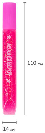 Гель с блестками ЮНЛАНДИЯ "НЕОНЧИКИ", для декора, поделок, DIY, творчества, оформления, 6 цветов по 10,5 мл, блистер, 662250