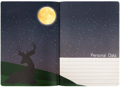 Тетради 60 л. в точку обложка SoftTouch, НАБОР 2 шт., бежевая бумага 70 г/м2, сшивка, B5 (179х250 мм), НОЧЬ, BRAUBERG, 403829