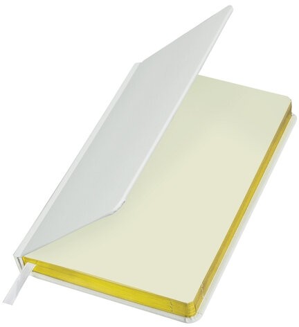 Ежедневник недатированный А5 138х213 мм, BRAUBERG "Iguana", под кожу, 160 л., белый, 114458