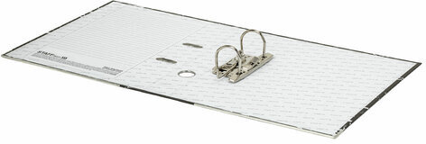 Папка-регистратор STAFF "Profit" с мраморным покрытием, 50 мм, с уголком, черная, СЪЕМНЫЙ МЕХАНИЗМ, 272008