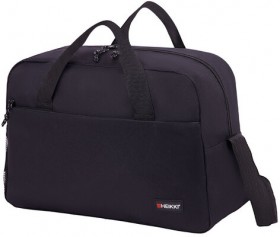 Сумка спортивная HEIKKI MOVE (ХЕЙКИ), карман на молнии, черная, 30x45x20 см, 272620