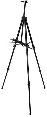 Мольберт-тренога металлический переносной, телескопический, 122х195х100 см, чехол, BRAUBERG ART, 192267