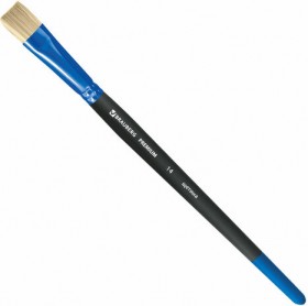 Кисть щетина, плоская № 14, BRAUBERG PREMIUM, 200998