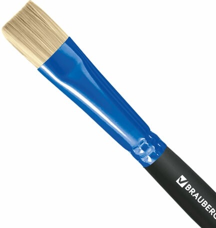 Кисть щетина, плоская № 14, BRAUBERG PREMIUM, 200998