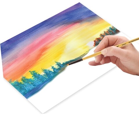 Кисть ПИФАГОР, СИНТЕТИКА, круглая, № 2, деревянная лакированная ручка, с колпачком, 200842