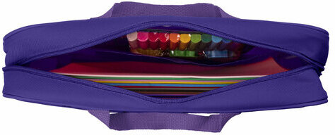 Папка на молнии с ручками BRAUBERG А4, 1 отделение, полиэстер, 80 мм, "Believe in miracles", 270960