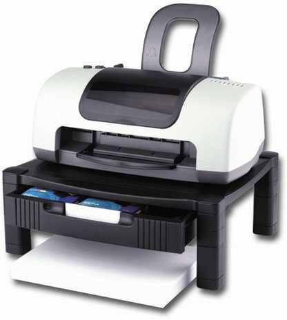 Подставка для принтера или монитора BRAUBERG, с 1 полкой и 1 ящиком, 430х340х164 мм, 510189