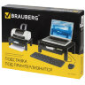 Подставка для принтера или монитора BRAUBERG, с 1 полкой и 1 ящиком, 430х340х164 мм, 510189