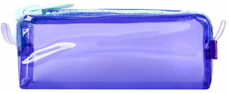 Пенал BRAUBERG с объемной "тракторной" молнией, 1 отделение, ПВХ, 22х8х6,5 см, "Contrast mint", 271565