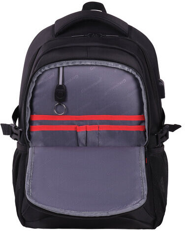 Рюкзак GERMANIUM UPGRADE универсальный, 2 отделения, отделение для ноутбука, USB-порт, "UP-1", черный, 47х31х18 см, 271665