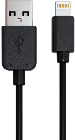 Кабель USB 2.0-Apple Lightning, 1 м, RED LINE, для подключения IPhone (IPad), черный, УТ000008646